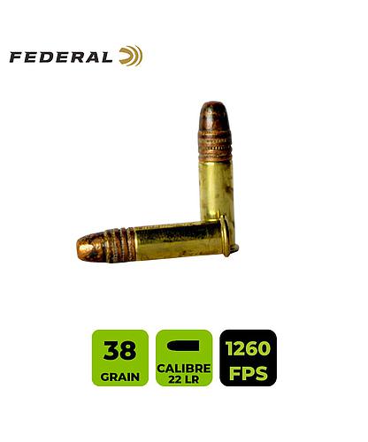 CARTUCHO FEDERAL CAL. 22 LR HP