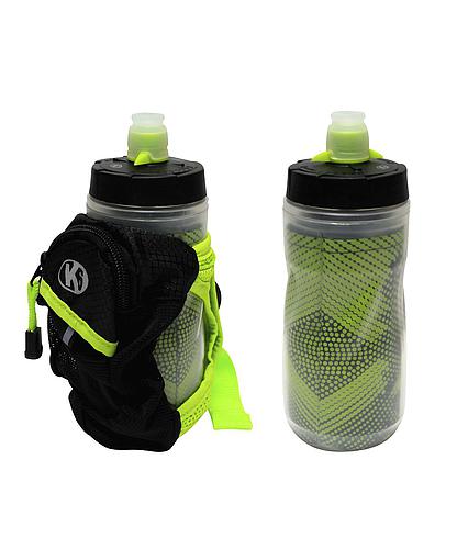 BOTELLA CON BOLSO MANO CORRER 12 OZ VERDE 67926 (NC)