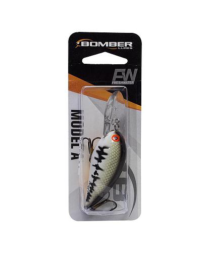 BOMBER B06ABBO MODEL A CRANKBAIT 2 1/8 PULG 3/8 OZ BABY BASS/ORANGE BELLY FLOATING