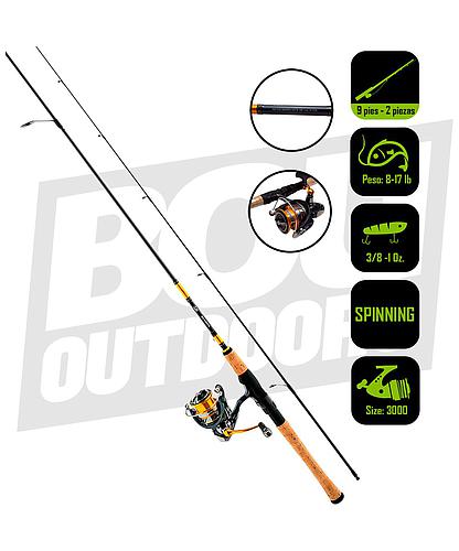 CAÑA PESCA C/CARRETE SPINNING DAIWA REVROS LT 40/9 RVRLT40-4BI/G902M