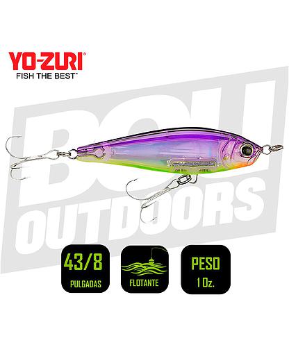 YO-ZURI INSHORE TWITCHBAIT 4 3/8 PULG 1OZ VIOLET R1348V