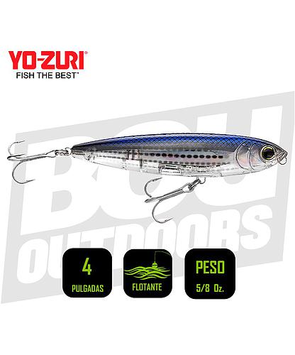 YO-ZURI INSHORE TOPKNOCK PENCIL 4 PULG 5/8 OZ MULLET R1350HMT