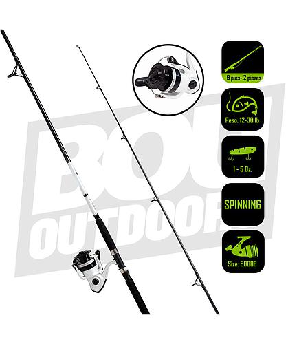 CAÑA PESCA C/CARRETE SPINNING DAIWA SW D-WAVE 50/9 DWB50-B/F902M