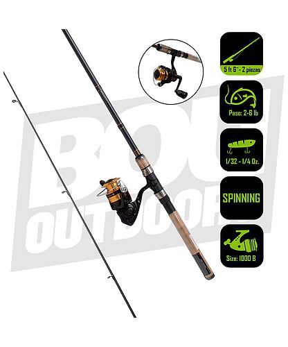 CAÑA PESCA C/CARRETE SPINNING DAIWA D-SHOCK 10/5.6 DSK10-B/F562UL