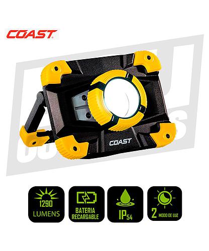 LAMPARA DE TRABAJO LED DUO RECARGABLE COAST 1290LM X 106M - WLR1-Y