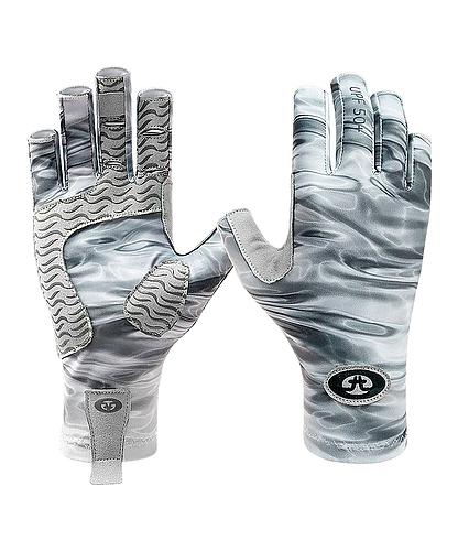 GUANTES PARA PESCA FLYING FISHERMAN GRAY WATER G2205-S-M