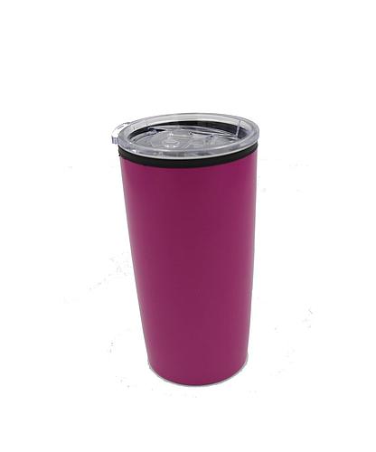 VASO TERMICO PLASTICO 450ML 17CM FUSHIA SV-TH-632