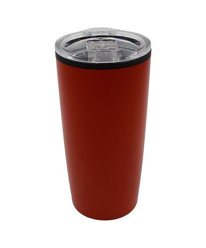 VASO TERMICO PLASTICO 450ML 18CM ROJO SV-TH-762