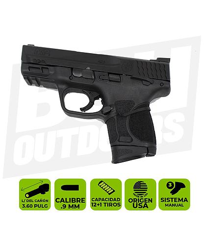 PISTOLA M&P SUBCOMPACT 2.0 3.6 PULG C/SEGURO 9MM 12482