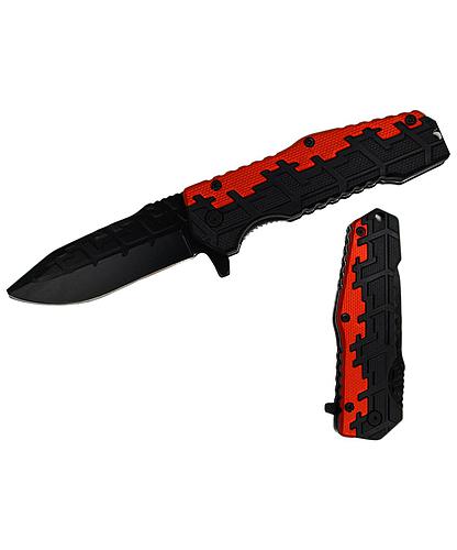 NAVAJA DOBLAR 4.5 PULG ROJO DIGITAL CAMO C/CLIP KN 1798-RD