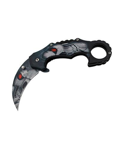 NAVAJA DOBLAR KARAMBIT SKULL DESIGN HANDLE 5.0 PULG KS 1661-SK