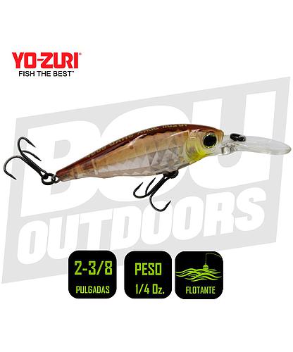 YO-ZURI 3DR-X SHAD SP 60MM  2 3/8 PULG 1/4 OZ GHOST SMELT R1438-GSSM