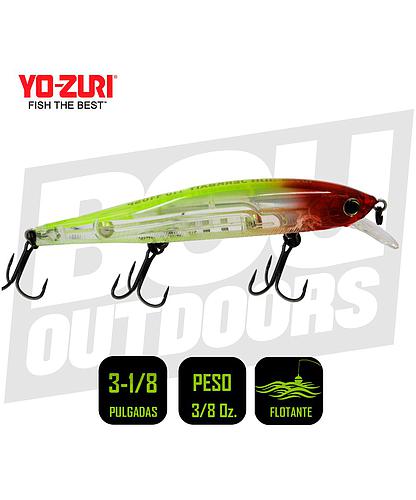 YO-ZURI 3DB JERKBAIT SP 110MM 4 3/8 PULG 1/2 OZ PRISM CLOWN R1355-PCR