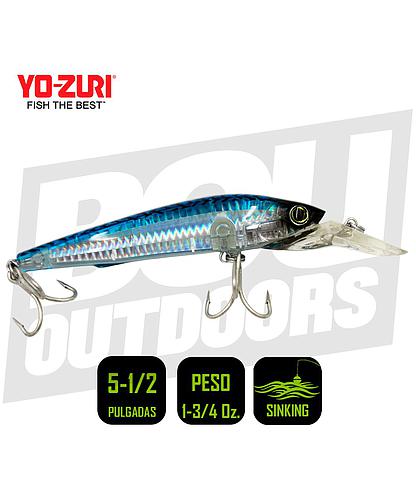 YO-ZURI 3D DIVER S 140MM 5 1/2 PULG 1 3/4 OZ BLUE MACKEREL R1456-CPBM