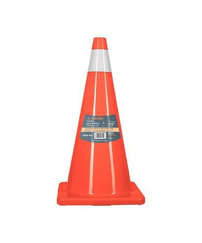 CONO P/SEÑALIZ C/BANDA REFLEC. 70CMS TRUPER 13123