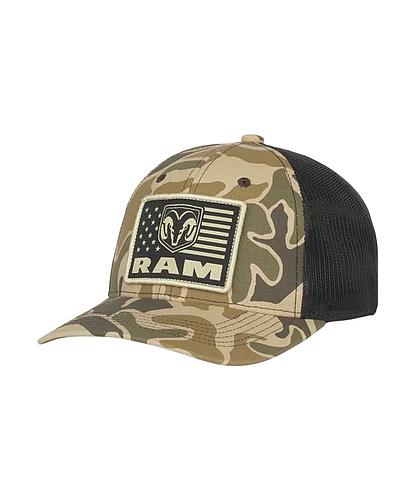 GORRA OUTDOOR RAM TRUCK FLAG LOGO MESHBACK CAMO/BLACK RAM16