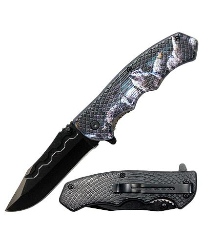 NAVAJA DOBLAR 4.5 PULG TEXTURED WOLF C/CLIP LQ 3279-W2