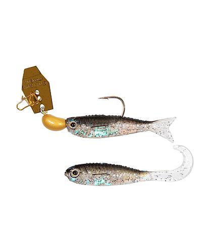 Z-MAN CB-FBMINI116-01 CHATTERBAIT FLASHBACK MINI BLADED SWIM JIG 1/16 OZ GOLD/BLACK